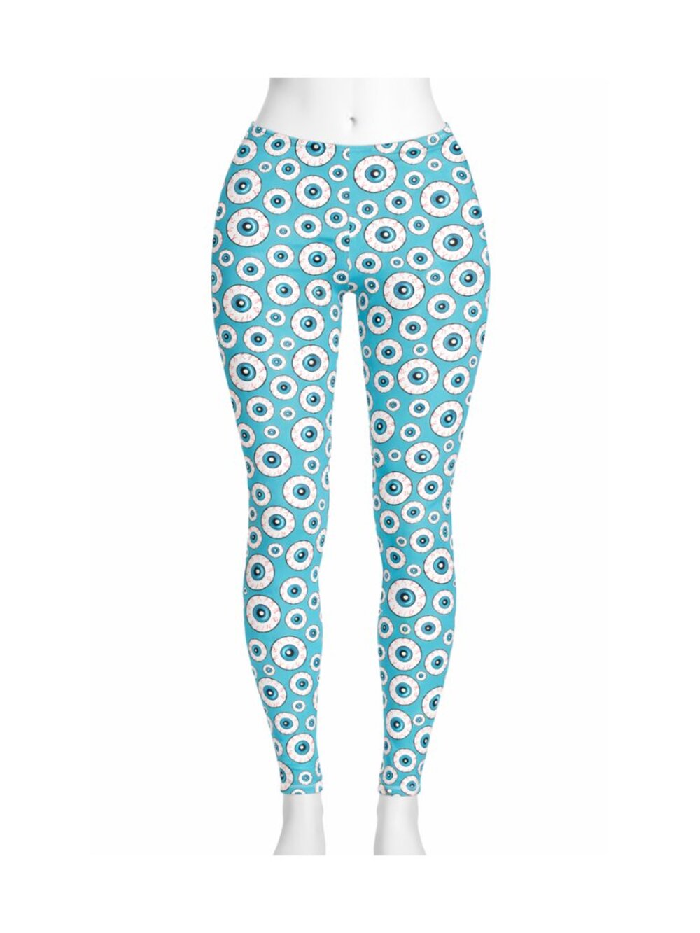 Aqua Blue Optical Delusion Leggings